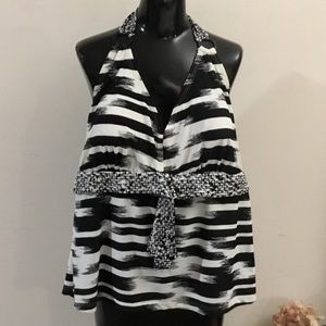 APT. 9 20W Tankini Halter Top Bathing Suit / Swim Suit